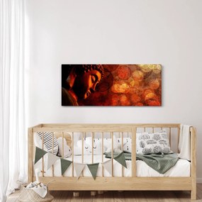 Obraz - Budha v červených tónoch (120x50 cm)
