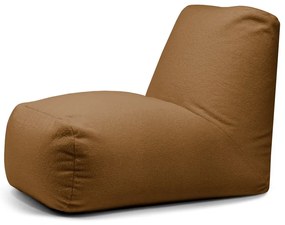 Hnedý sedací vak z textílie buklé Tube – SLOWDOWN