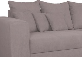 Široká pohovka Rosa, ružová látka