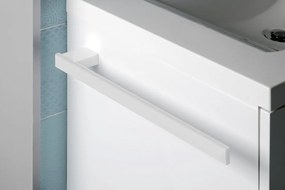 Sapho Sapho, BELLA držiak uterákov na bok skrinky 400x25x70mm, biela, FA311W