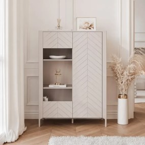 Moderná vitrína MARCIUS 103cm kašmír
