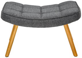 Kreslo Scandinavia Grey s taburetkou