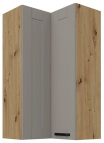 Horná rohová kuchynská skrinka Lucid 60x60 GN-108 2F (90°) (korpus: dub artisan + front: mdf claygrey). Vlastná spoľahlivá doprava až k Vám domov. 1134703