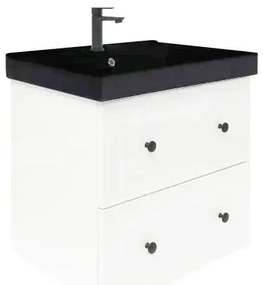 Kúpeľňová skrinka s umývadlom Naturel Forli 60x53x46 cm biela lesk FORLI60BIUVERB, 1 ks