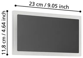Eglo 901189 - LED Nástenné svietidlo TALAMELLO LED/12W/230V 3000K 12x23 cm čierna