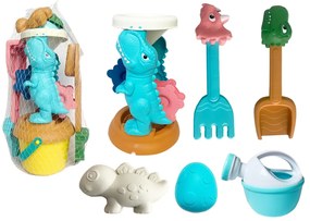 LEAN TOYS Súprava hračiek do piesku s mlynom – Dinosaurus