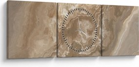 Obraz - Mramor (s hodinami) (90x30 cm)