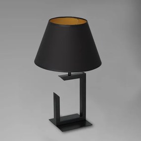 Stolná lampa 1xE27/60W/230V 45 cm čierna/zlatá