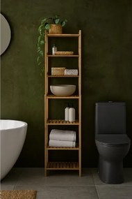 Noela Bambusový regál dvojúrovňový so 7 policami LADRA