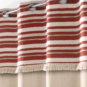 Bavlnený záves v tehlovej farbe/v prírodnej farbe 140x240 cm Atlas – douceur d'intérieur