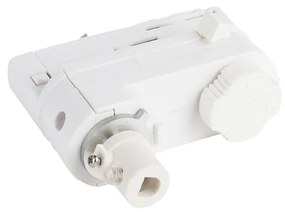 Dizajnové závesné svietidlo biele vrátane adaptéra koľajnice 3-fázové - 3-fázové Tuba Small
