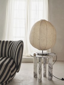 Ferm Living Stojacia lampa Kurbis Black / Natural  Ø 60 cm
