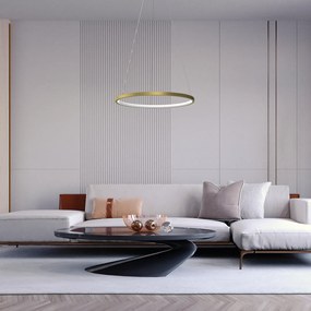 Závesné LED svietidlo Hoop, 1x LED 27w, 4000k, g