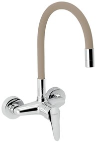 Novaservis Ferro Zumba, drezová batéria s elastickým ramenom 150mm, béžová-chrómová, 94480-0BE