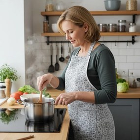Bontis Darčekové balenie kuchynských chňapiek a zástery - Sivá / bodky