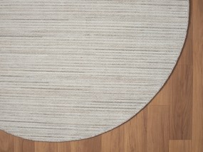 My Flair, Kusový koberec Ava CA20006 hellgrau kruh, 120x120 (priemer) kruh, šedá, chodba / predsieň