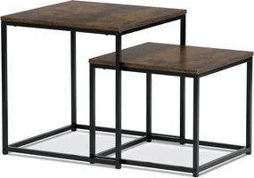 Sada 2 konferenčných stolíkov old wood AF-076 OLW