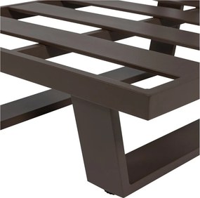 Hnedé kovové/polstrované záhradné kreslo Bear – WOOOD