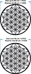 Obraz mandala na stenu z preglejky do 120 cm: Prírodná preglejka - Topoľ  natural Rozmer 50 cm 3964-49819 PR0337
