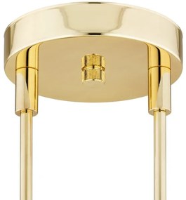 Argon 1840 - Luster na tyči ABSOS 4xE14/7W/230V alabaster zlatá