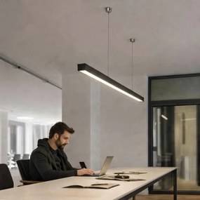 Brilagi- LED závesné svietidlo FULLDAY LED/30/40/50W/230V 2700/4000/6000K 150 cm čierne