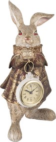 Stolové hodiny Králík- 14 * 13 * 25 cm