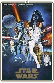 Plagát, Obraz - Star Wars - 40th Anniversary One Sheet, (61 x 91.5 cm)