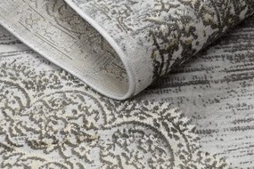 Koberec LIRA E1468 Rozeta, štrukturálny, glamour - sivý / zlatý