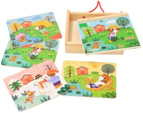 Vilac Drevené puzzle - 4 ročné obdobia