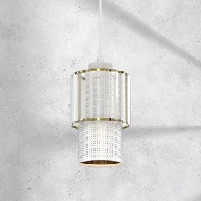 Luster na lanku BLANCO 1xE27/60W/230V biela