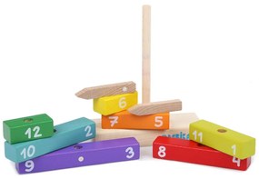 CUBIKA 14354 Hodiny s magnetickými ručičkami - drevená skladačka 10 dielov