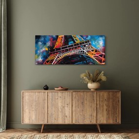 Obraz - Maľba Eiffelovej veže II. (120x50 cm)