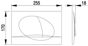 Mereo Mereo, Nova ovladacie tlačítko, čierna, 255x177x18 mm, MER-MM11