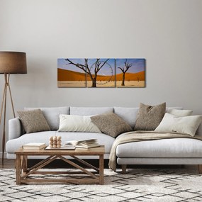 Obraz - Údolie smrti (s hodinami) (90x30 cm)
