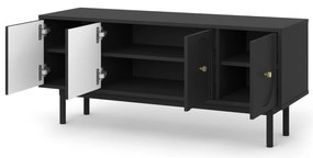 TV stolek Mazoma 154 cm černý/zlatý