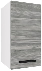 Kuchynská skrinka Belini horná 30 cm šedý antracit Glamour Wood  TOR SG30/1/WT/GW1/0/B1