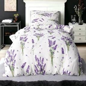 Krepové bavlnené obliečky Homa TORRY LAVENDER 2-dielna sada 140x200 cm