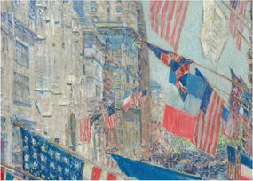 Obraz - Childe Hassam, Allies day, reprodukcia (70x50 cm)