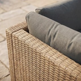 Modulový ratanový záhradný set so stolíkom XL2501 v prírodnej farbe