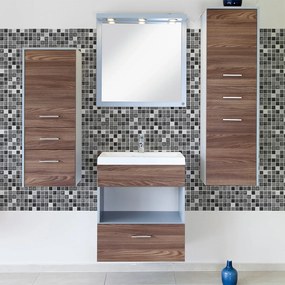 Sada 9 dekoratívnych samolepiek na stenu Ambiance Shade of Grey, 15 × 15 cm