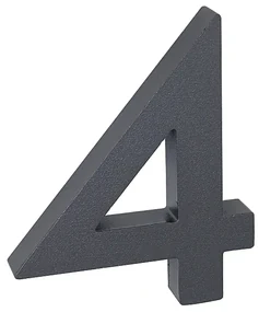 Domové číslo v „3D“ prevedení so štruktúrovaným povrchom RICHTER RN.100LV, 8, RICHTER antracit matná