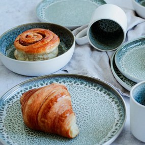 Mäser Jedálenská súprava riadu 16 ks MALEA – zelená