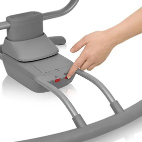 Lionelo - Detská hojdačka s melódiou RIO 4xC Beige Latte + diaľkové ovládanie