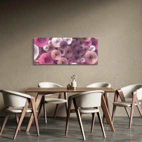 Abstraktný obraz kvetov ruží (120x50 cm)