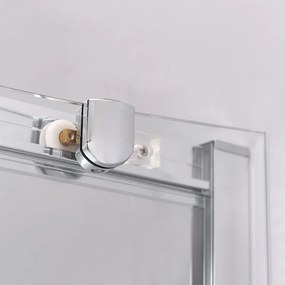 BPS-koupelny Asymetrický sprchovací kút MAJA CH L 115x85 cm ľavý, chróm/transparent v sete s hlbokou sprchovacou vaničkou