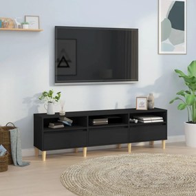 TV skrinka čierna 150x30x44,5 cm kompozitné drevo 831910