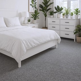 ITC, Metrážny koberec Feliz 096, na mieru, šíře 4m, šedá, filc, detská izba