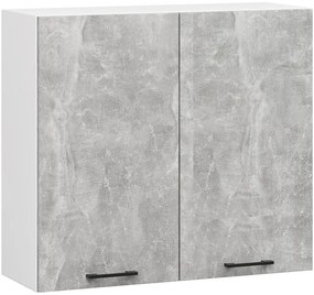 Horná kuchynská skrinka OLIWIA W80 H720 biela / betón