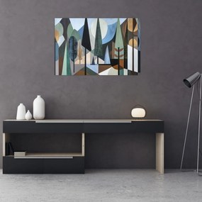 Obraz - Prírodná geometrická abstrakcia II. (90x60 cm)