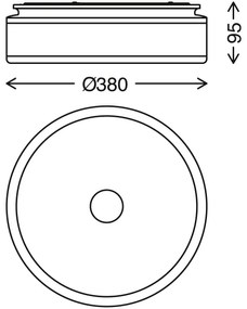Briloner 3454-115 - LED Stropné svietidlo BLOCK LED/18W/230V